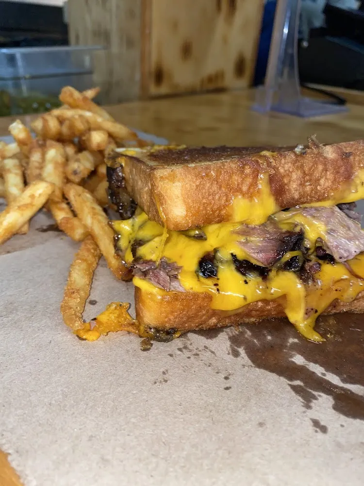 Cheesy Texas Toast Brisket Sandwich