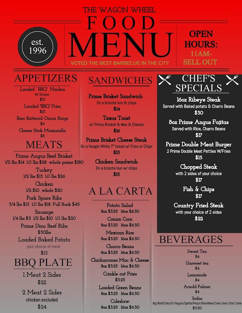 The Wagon Wheel Prime Angus Brisket