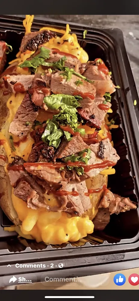 Waffle Fries Loaded with Brisket